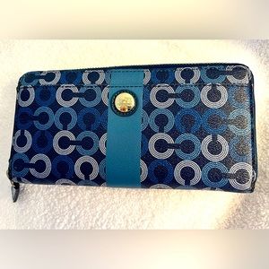 Coach zip around wallet